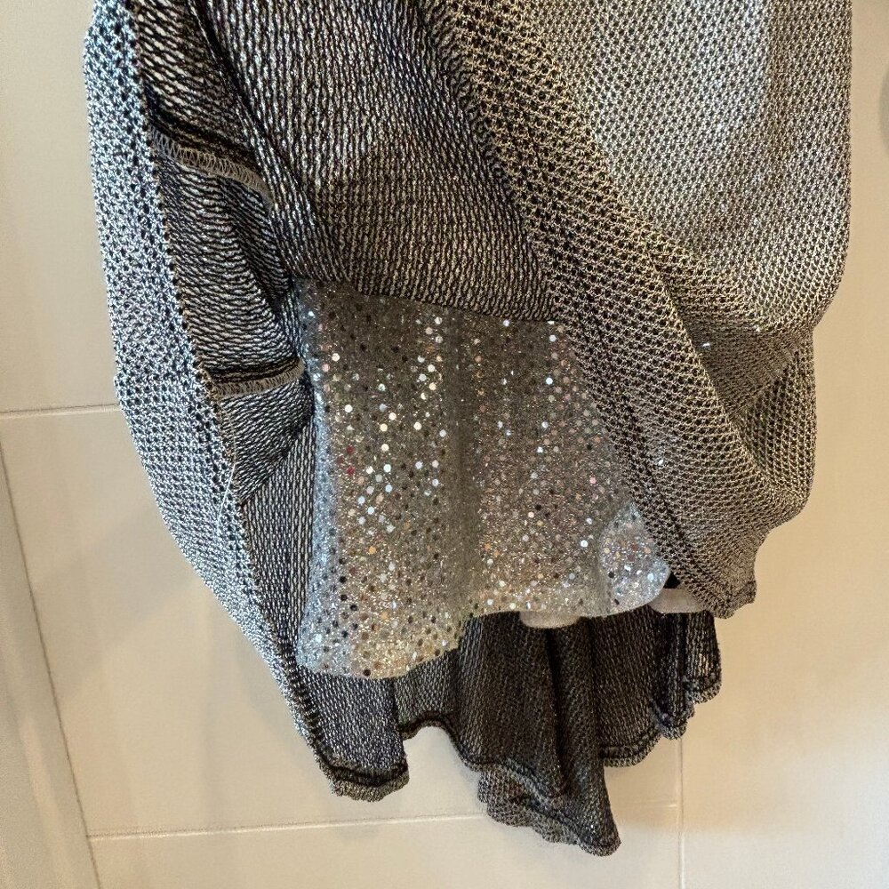 Jessica Mcclintock For Cach Sparkly Silver/Gold E… - image 7